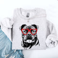 Cane Corso Valentine's Day Breed Lover Portrait Illustration For Dog Owners Sweatshirt