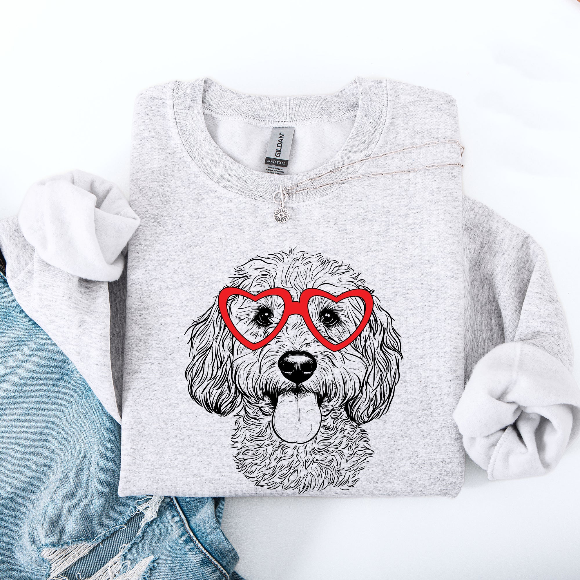 Cockapoo Valentine's Hearts Forever Edition For Pet Lovers Dog Breed Pride Sweatshirt