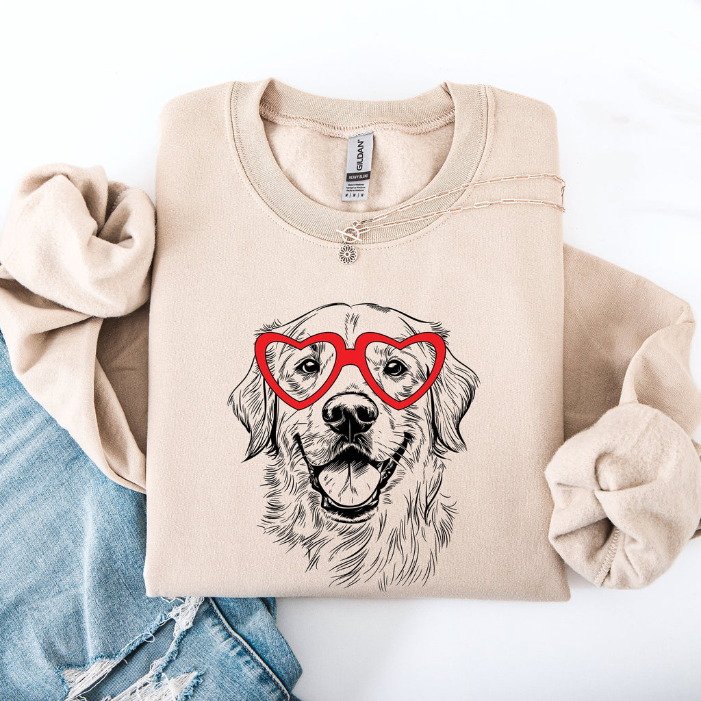 Golden Retriever Valentines Day Love For Pet Lovers And Dog Breed Enthusiasts Sweatshirt