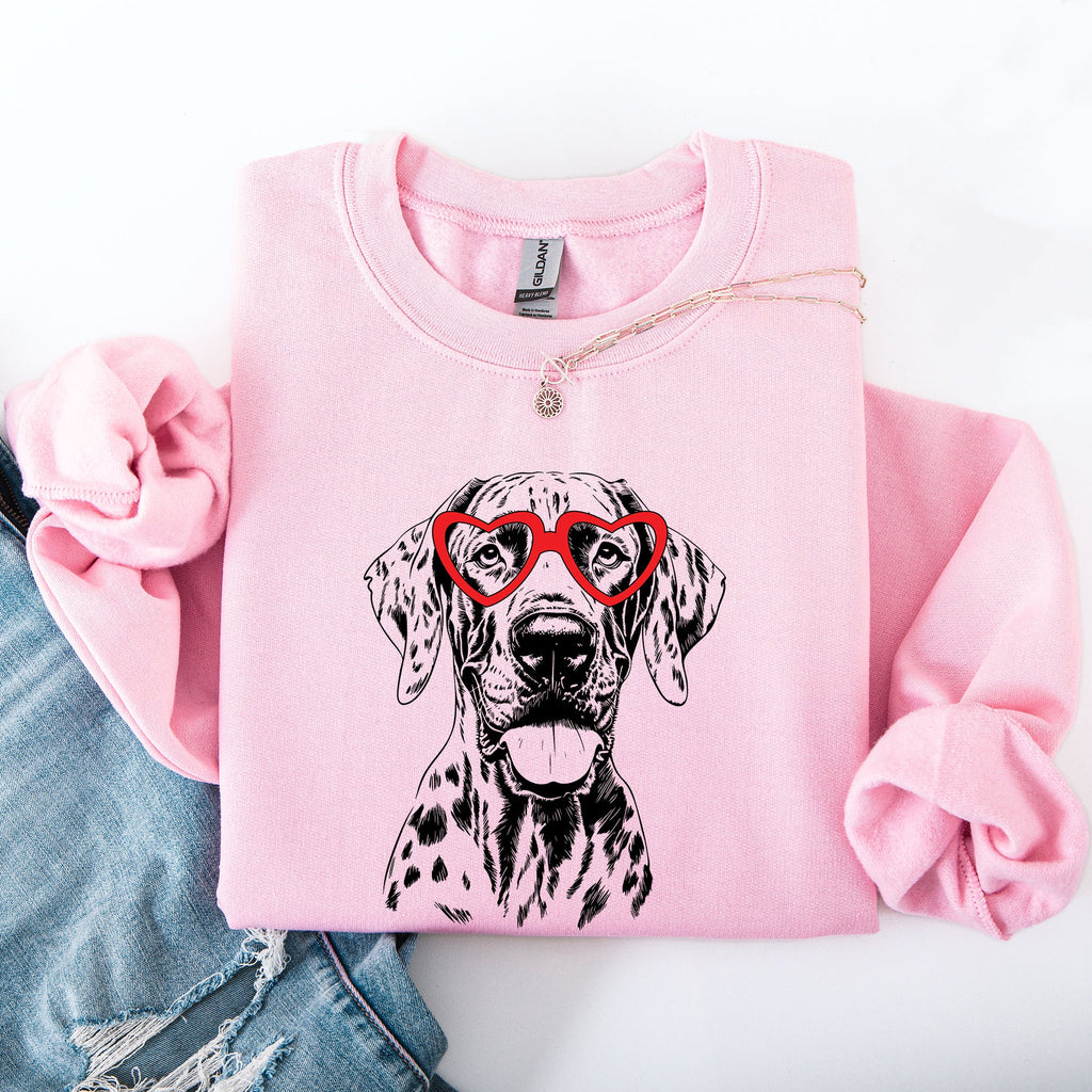 Great Dane Forever My Favorite Furry Friend Valentine's Edition Cozy Keepsake For Pet Lovers Sweatshirt