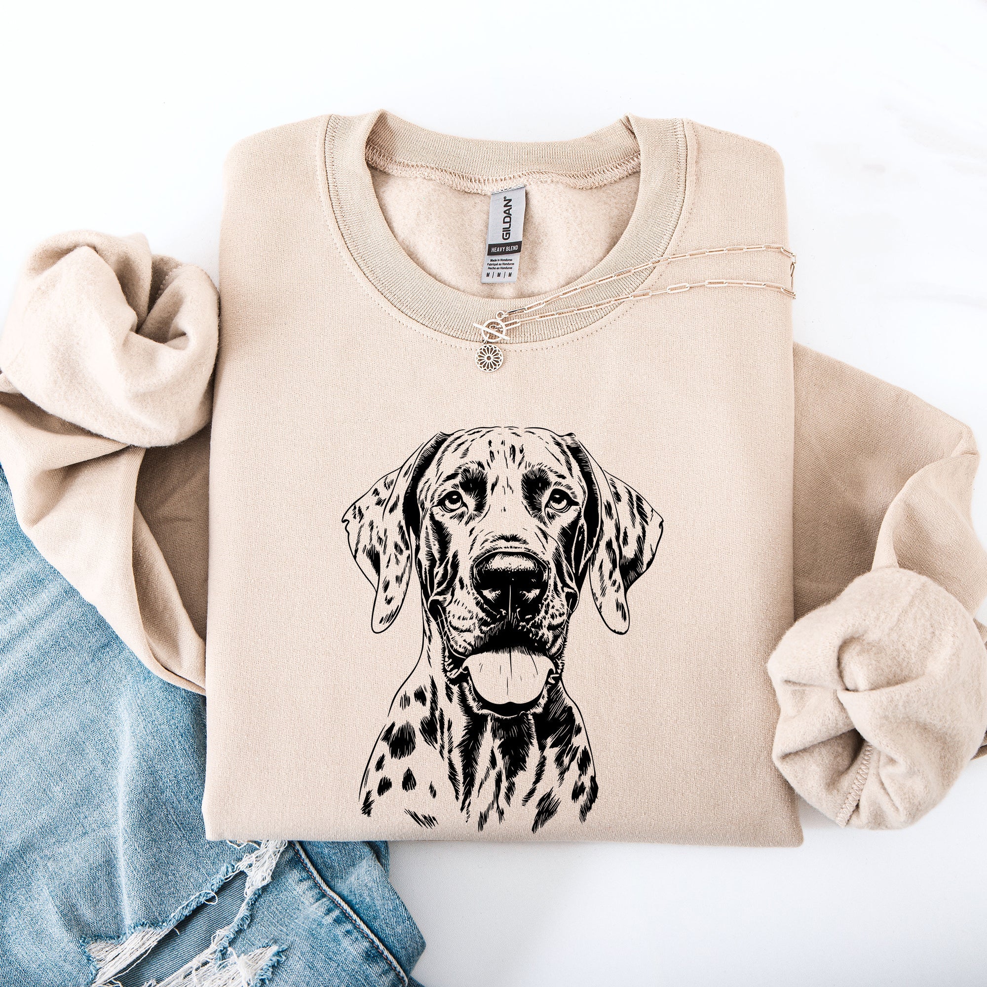 Great Dane Breed Illustration For Dog Lovers That Celebrates A Beloved Breed Sweatshirt
