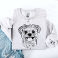 Maltese Dog Breed Portrait Illustration For Maltese Lovers Worldwide Fans Sweatshirt