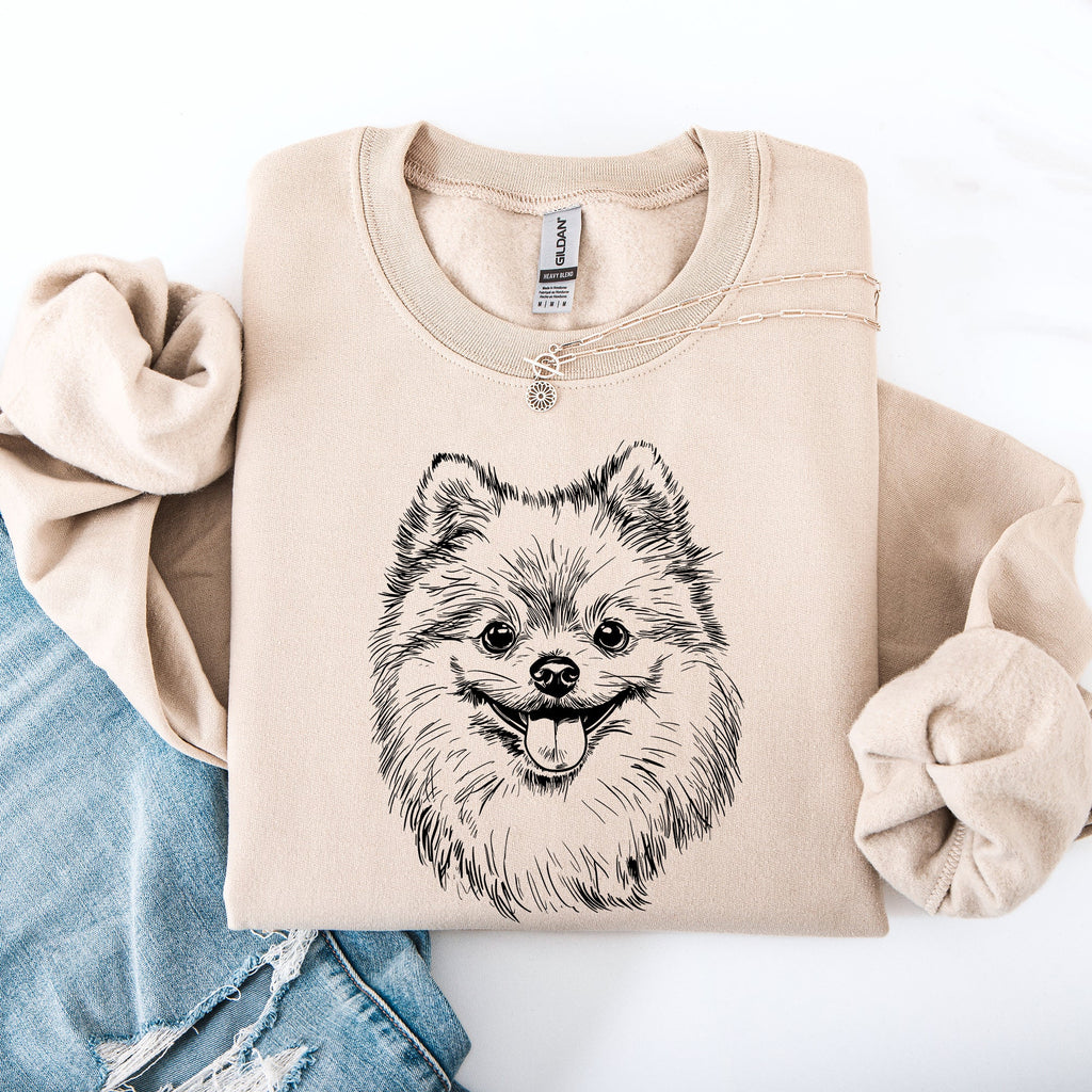 Pomeranian Pet Dog Breed Adorable Companion Love Forever Quote Cozy Warm Fleece Sweatshirt