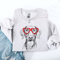 Vizsla Valentine's Day Celebration Of Unconditional Love For Family And Their Vizsla Sweatshirt