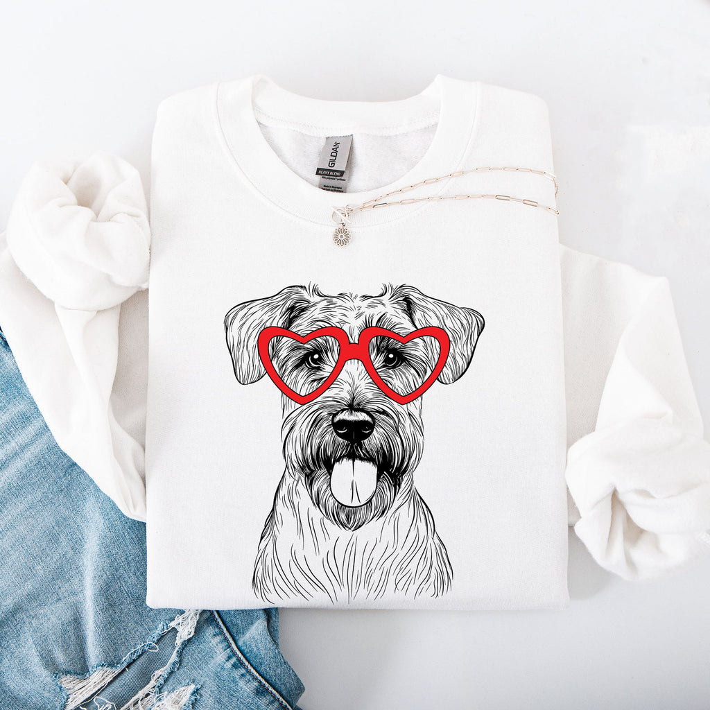 Wheaten Terrier Valentine's Day Love Story For Pet Lovers Cozy Quote All Season Sweatshirt