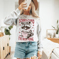 Sorry Cupid I've Been Feral Raccoon Love Bites Valentine's Day Love Cozy Sweatshirt
