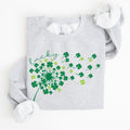 Lucky Dandelion, Clover, Irish, Lucky Charm, St. Patrick's Day Collection Sweatshirt