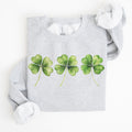Shamrock Clover Retro St Paddy's Day Lucky Irish Charm Irish Heritage Sweatshirt