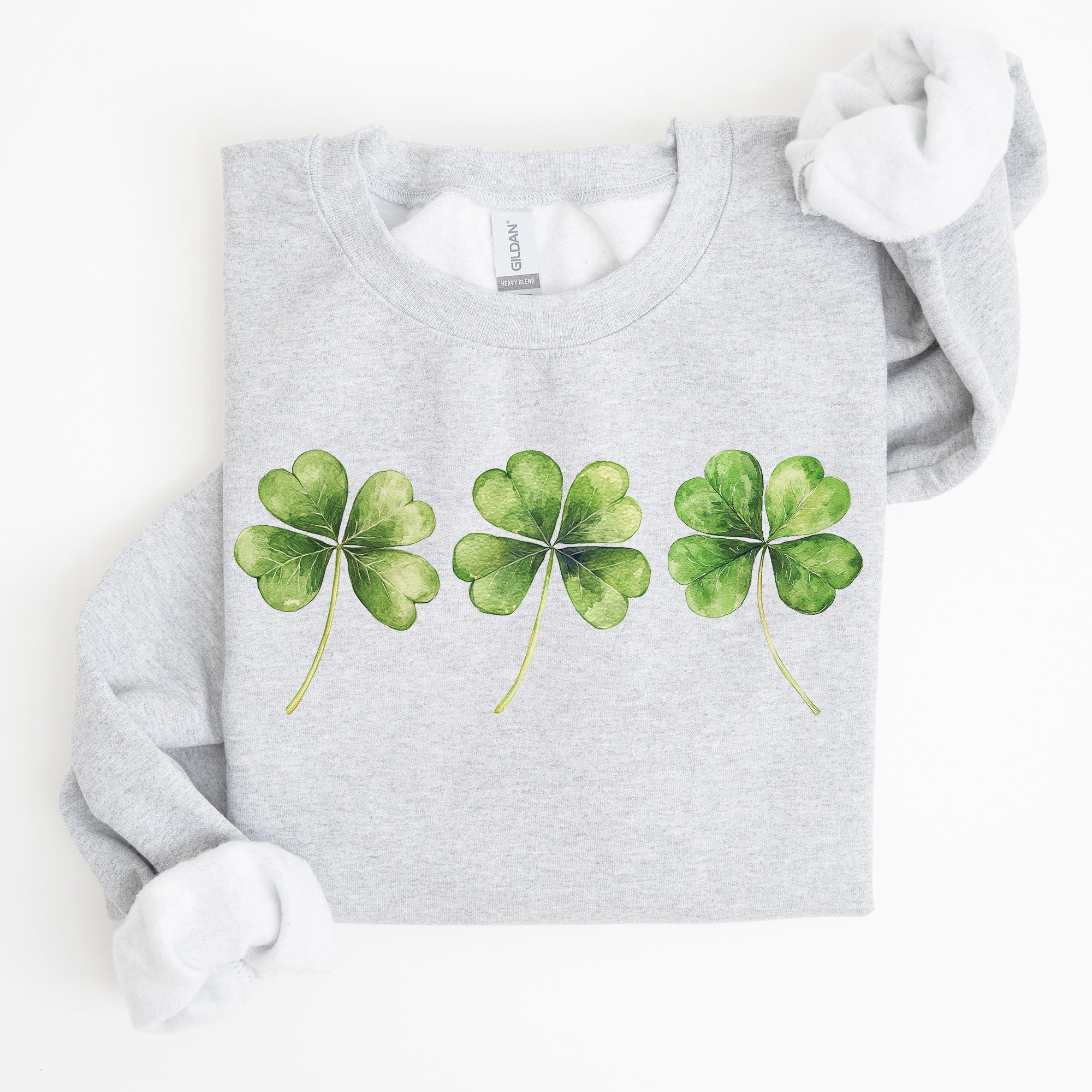 Shamrock Clover Retro St Paddy's Day Lucky Irish Charm Irish Heritage Sweatshirt