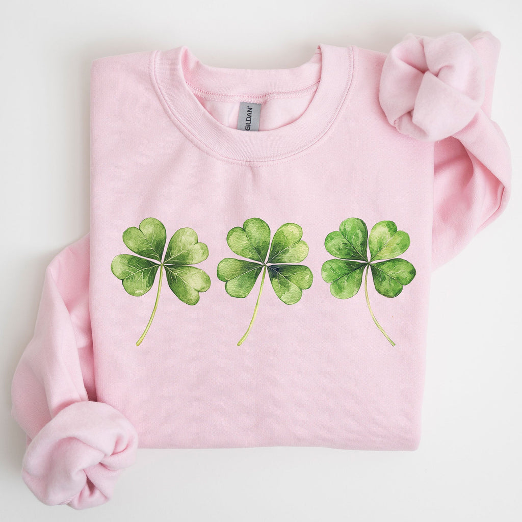 Shamrock Clover Retro St Paddy's Day Lucky Irish Charm Irish Heritage Sweatshirt