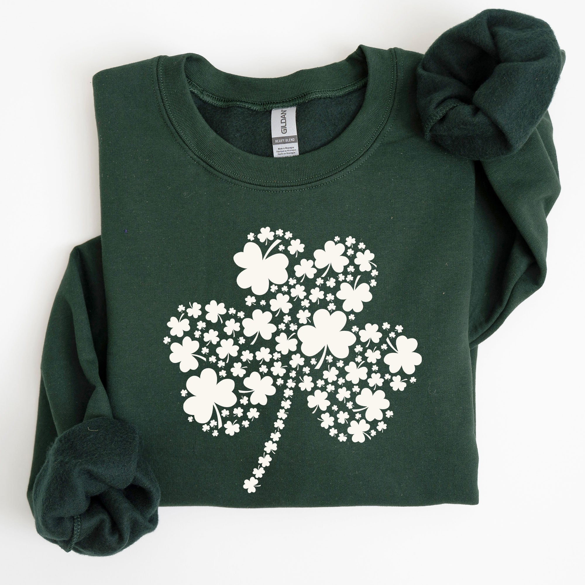 St. Paddy's Day Shamrock Clover Retro Festive Lucky Irish Lucky Charm Sweatshirt