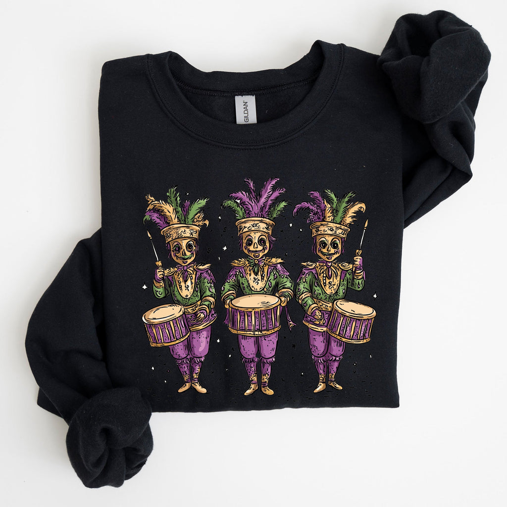 Mardi Gras Nutcracker Coquette Carnival Fleur De Lis Fat Tuesday Parade Sweatshirt