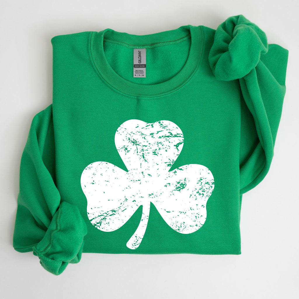 Shamrock Clover Lucky Retro Irish Lucky Charm St Patrick's Day Festive Sweatshirt