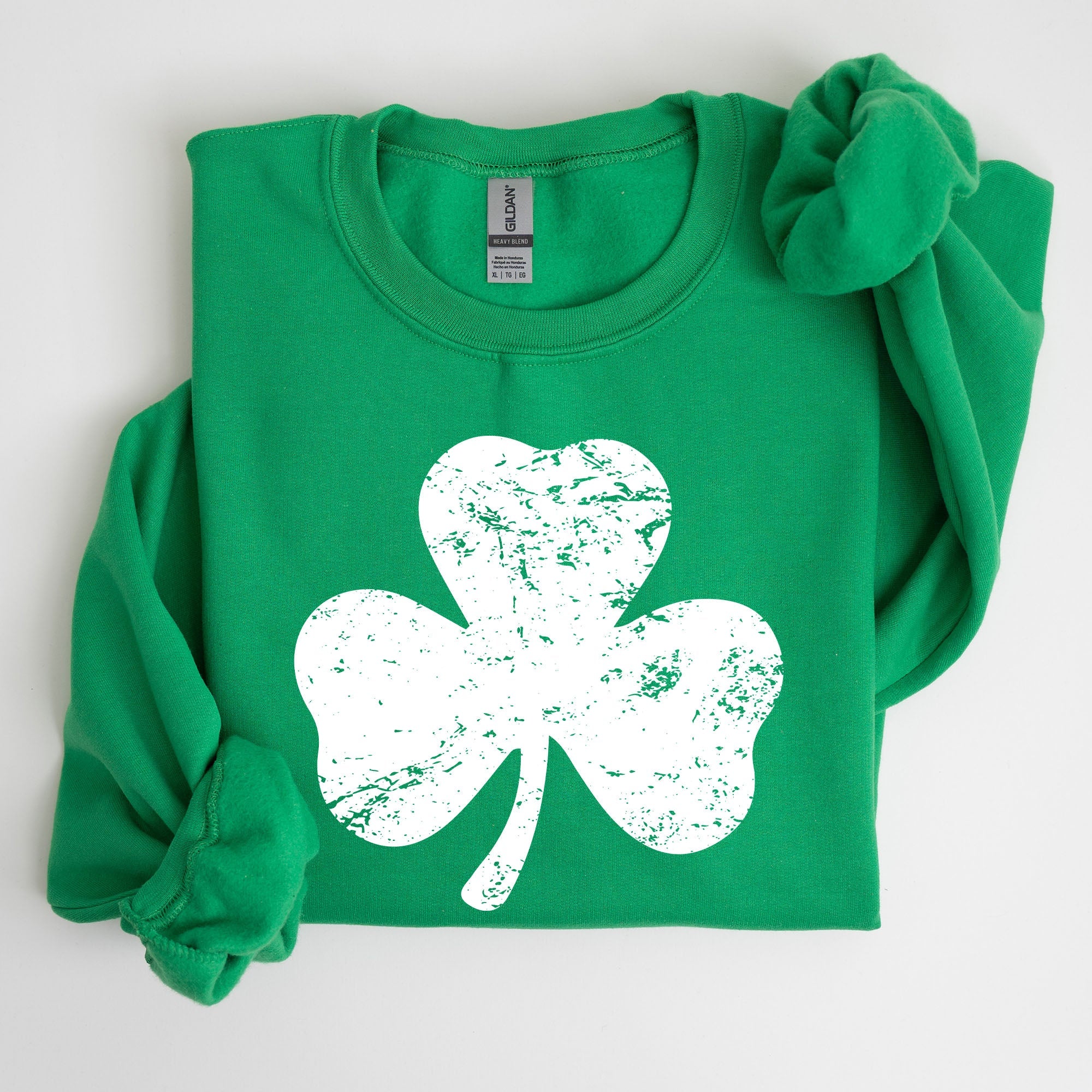 Shamrock Clover Lucky Retro Irish Lucky Charm St Patrick's Day Festive Sweatshirt