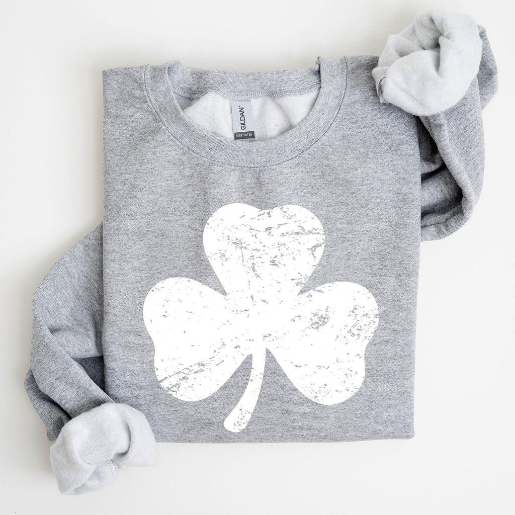 Shamrock Clover Lucky Retro Irish Lucky Charm St Patrick's Day Festive Sweatshirt