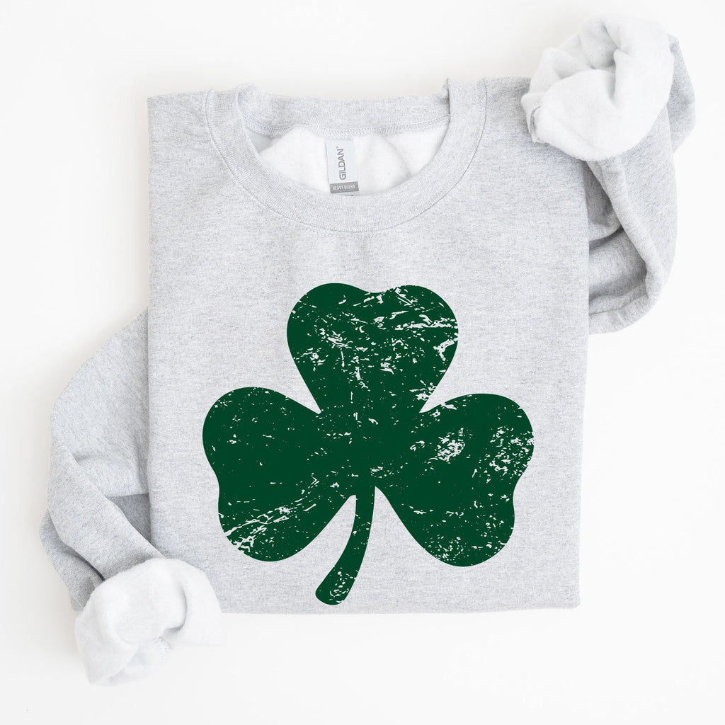 Shamrock Clover Lucky Retro Irish Lucky Charm St Patrick's Day Festive Sweatshirt