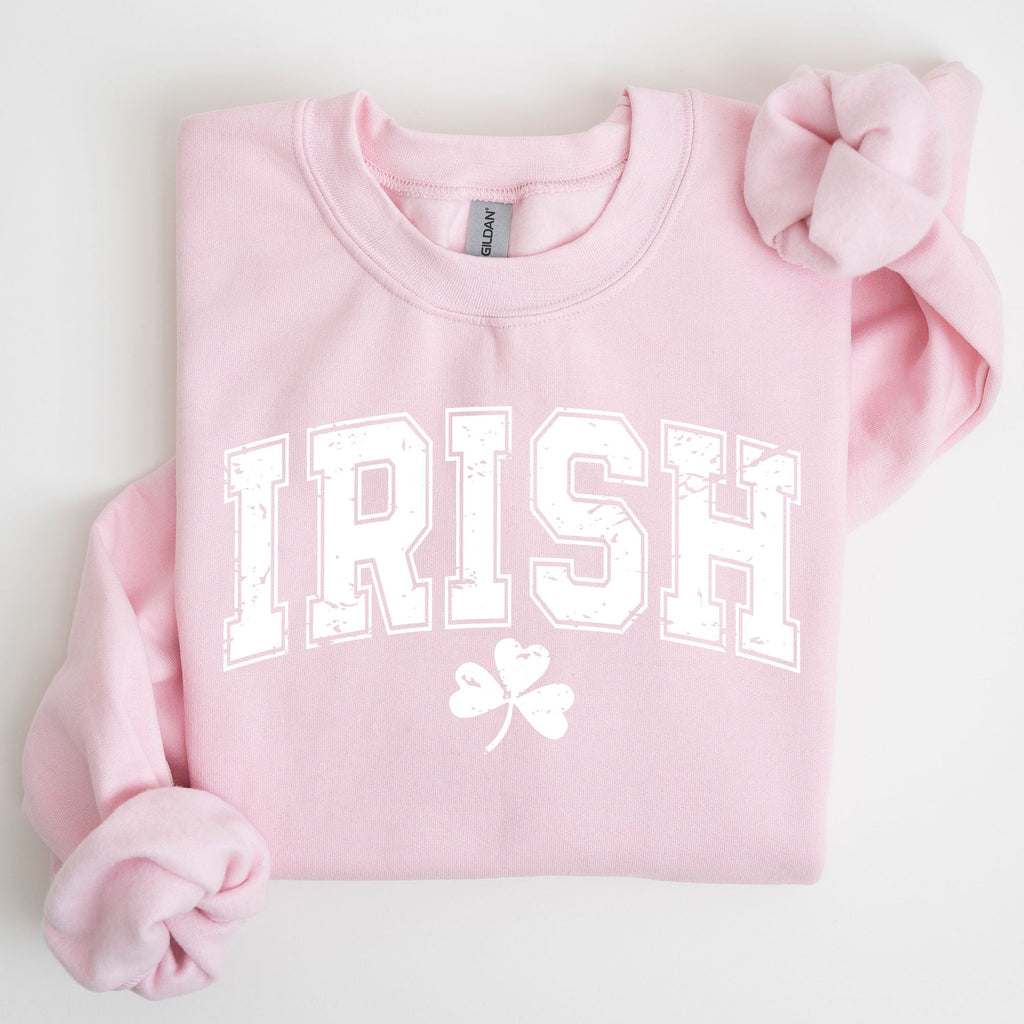 Irish Lucky St Patrick's Day Clover Shamrock Lucky Charm Festive Celebration Sweatshirt