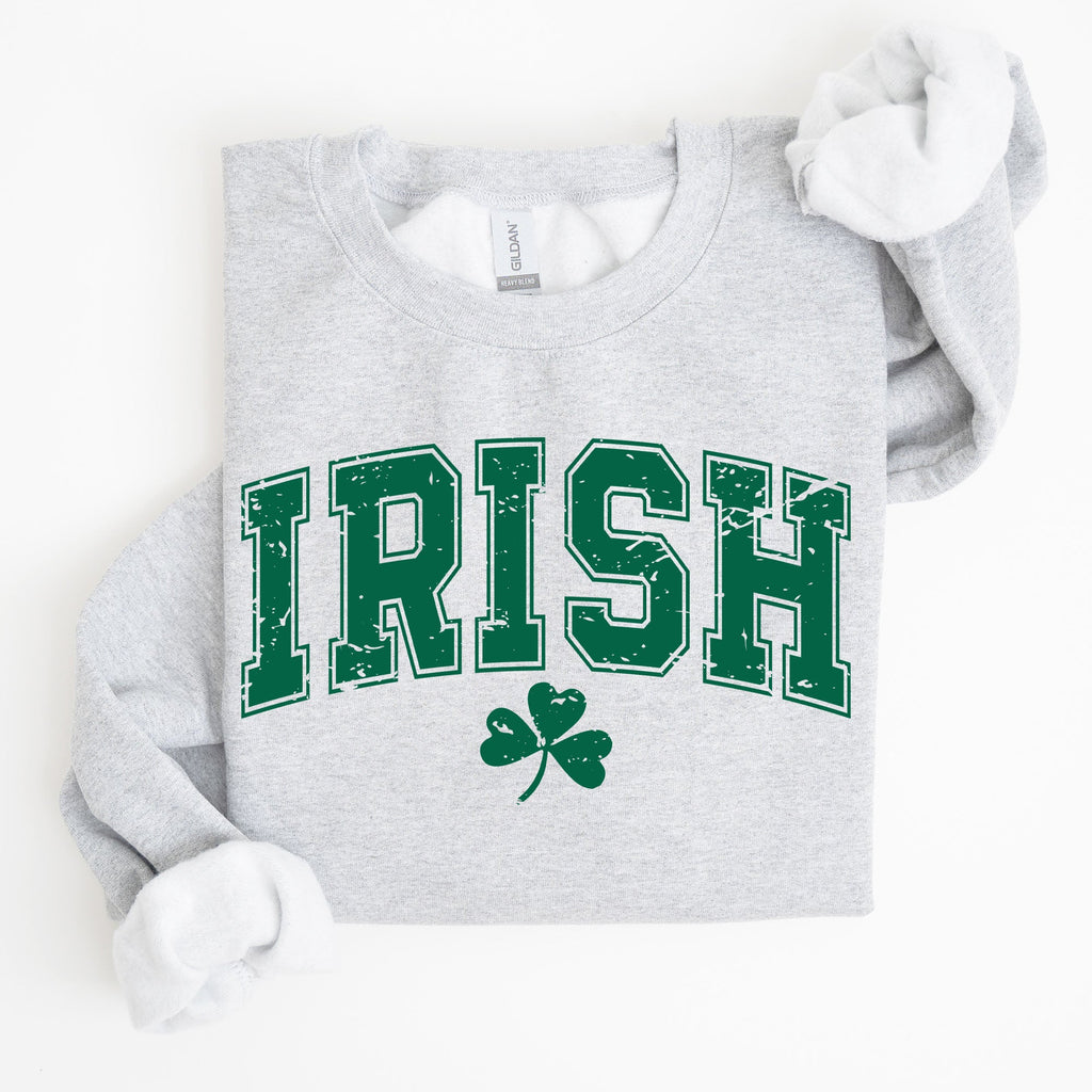 Irish Lucky St Patrick's Day Clover Shamrock Lucky Charm Festive Celebration Sweatshirt