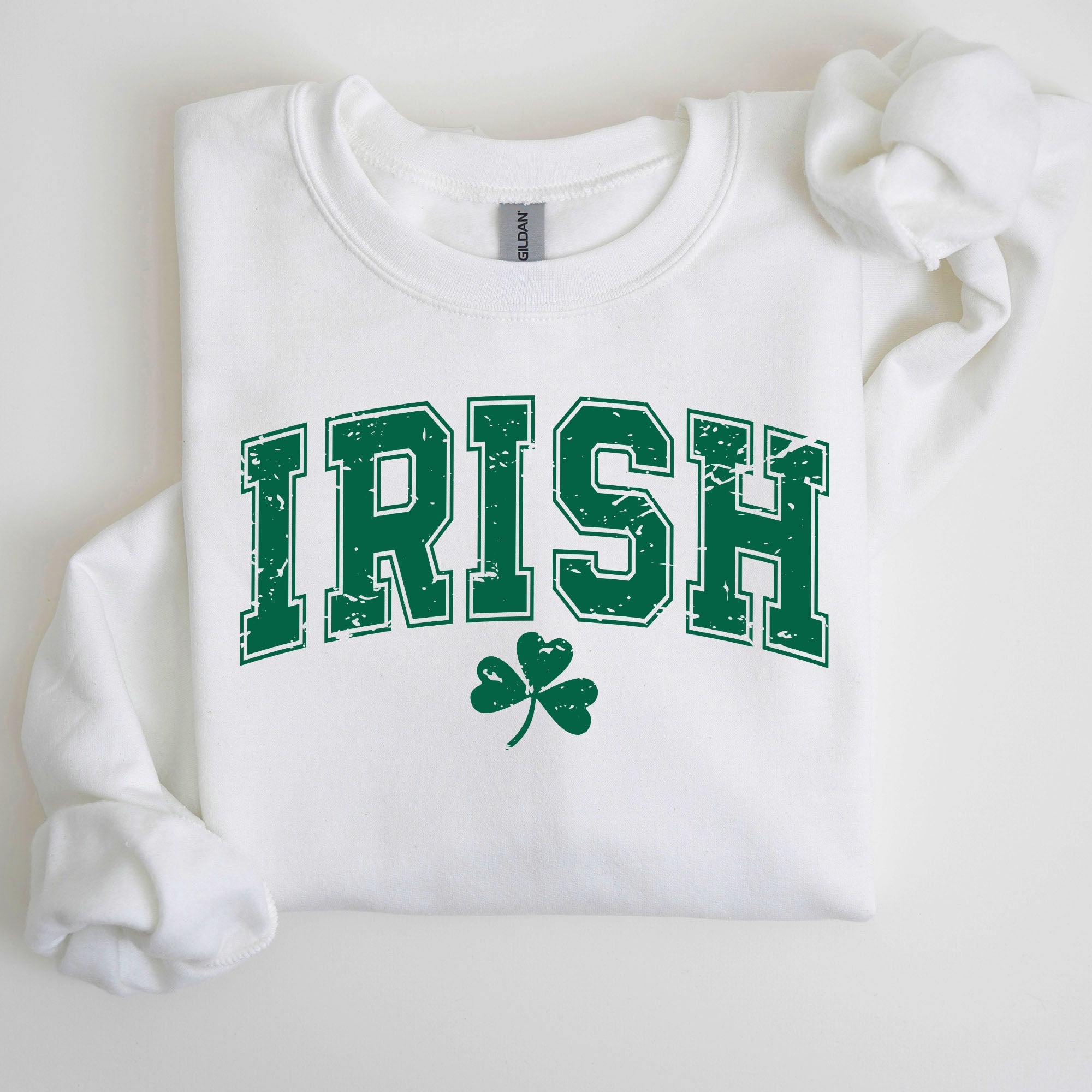 Irish Lucky St Patrick's Day Clover Shamrock Lucky Charm Festive Celebration Sweatshirt