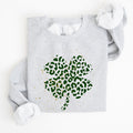 Shamrock Clover St Patrick's Day Lucky Charm Coquette Bow Irish Pride Keepsake Sweatshirt