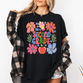 Second Grade Boho Teacher Floral Back To School First Day Of School Teacher Appreciation Comfort Colors Tee