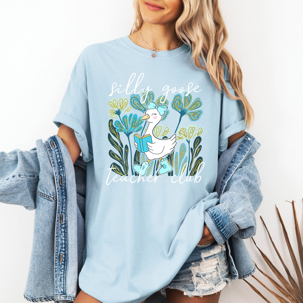 Silly Goose Teacher Club Coquette Back To School First Day Of School Comfort Colors Tee