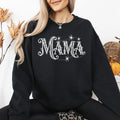 Mama Lace Spiders Halloween Ghost Checkered Retro Vintage Spooky Costume Fall Sweatshirt