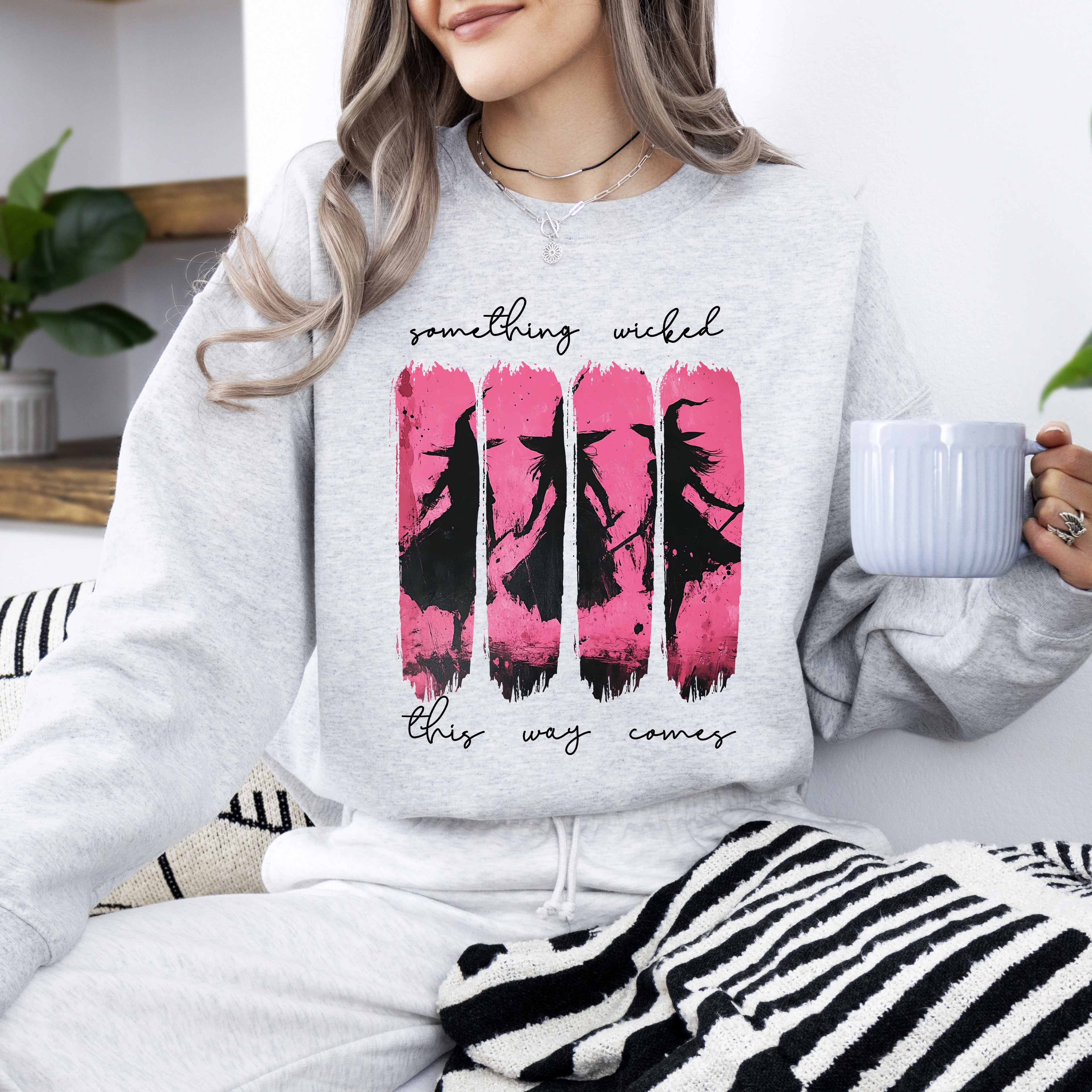 What If The Anxious Skeleton Ghost Western Vintage Pumpkin Cowgirl Spooky Graphic Sweatshirt