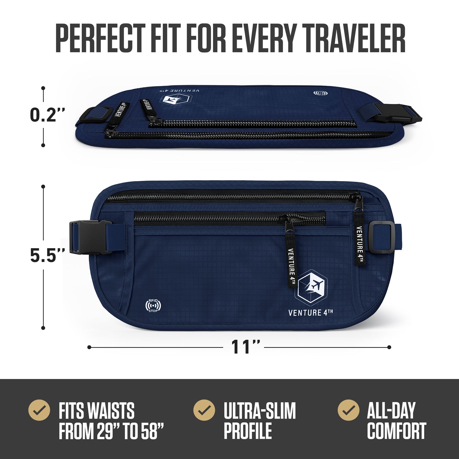 RFID Safe Money Belt
