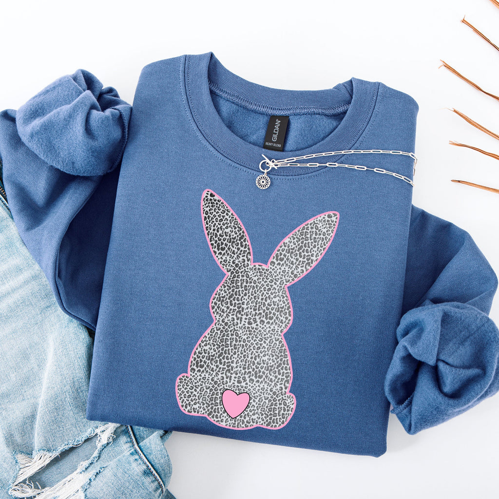 Leopard Print Bunny Easter Jesus Rabbit Holiday Celebration Limited Edition Sweatshirt