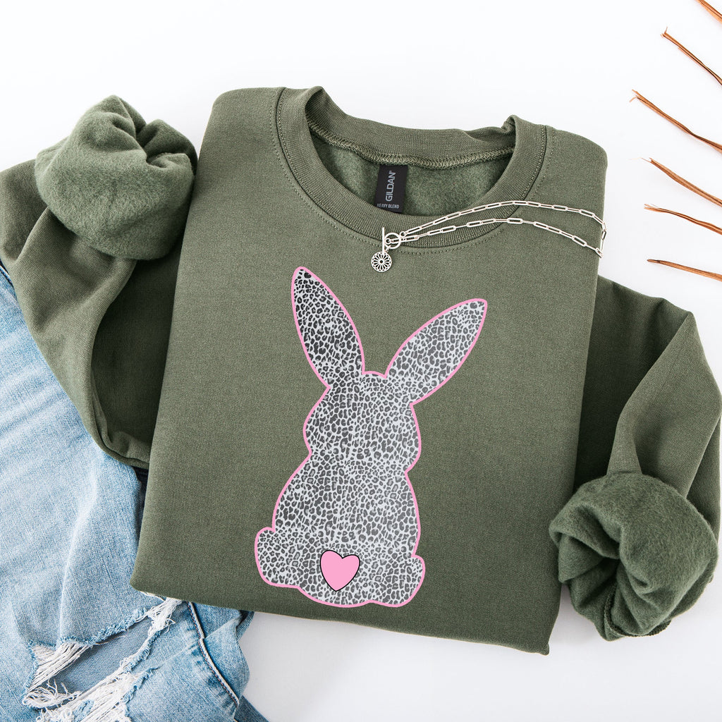 Leopard Print Bunny Easter Jesus Rabbit Holiday Celebration Limited Edition Sweatshirt