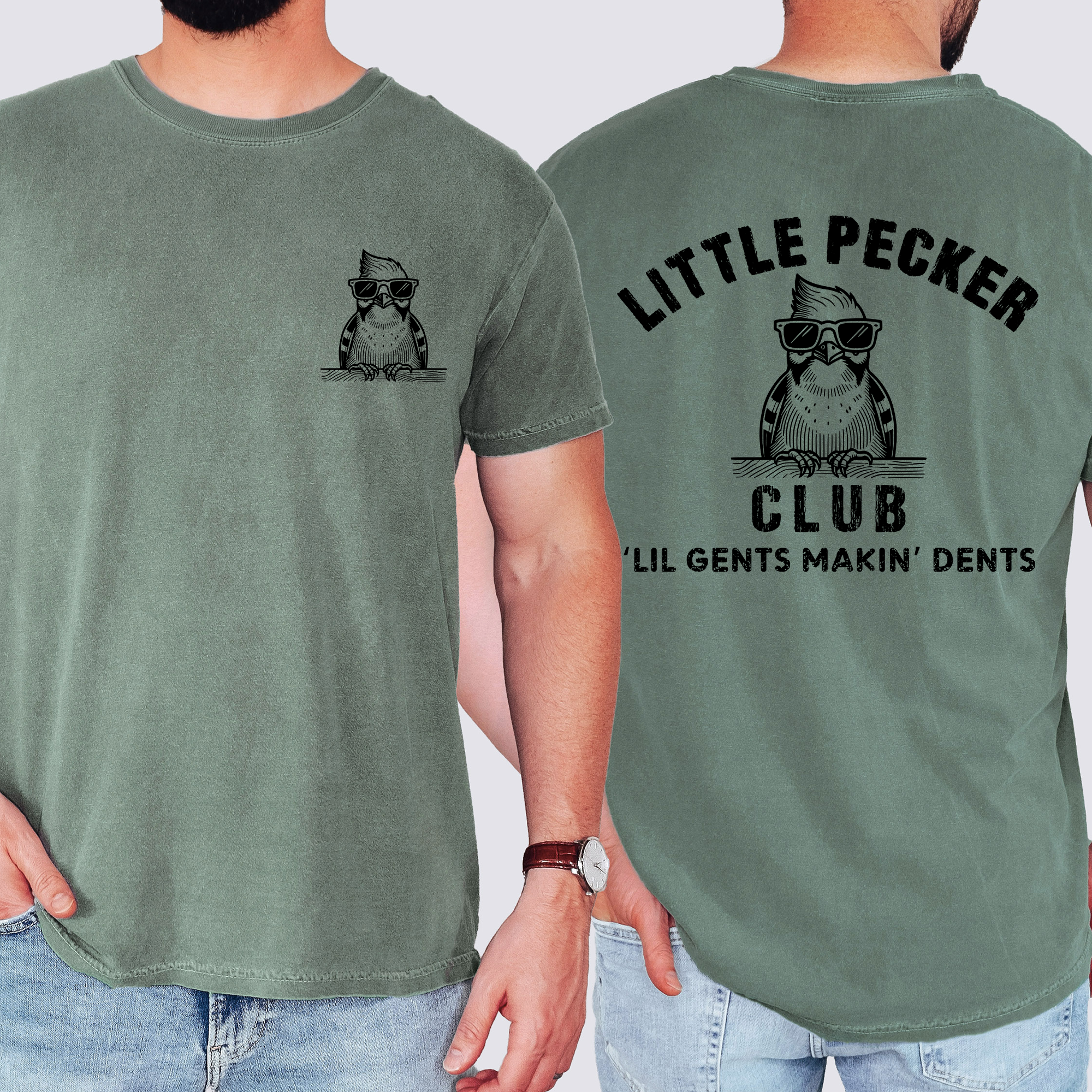 Little Pecker Club Official Father's Day For Dads Premium Limited Edition Comfort Colors Tee