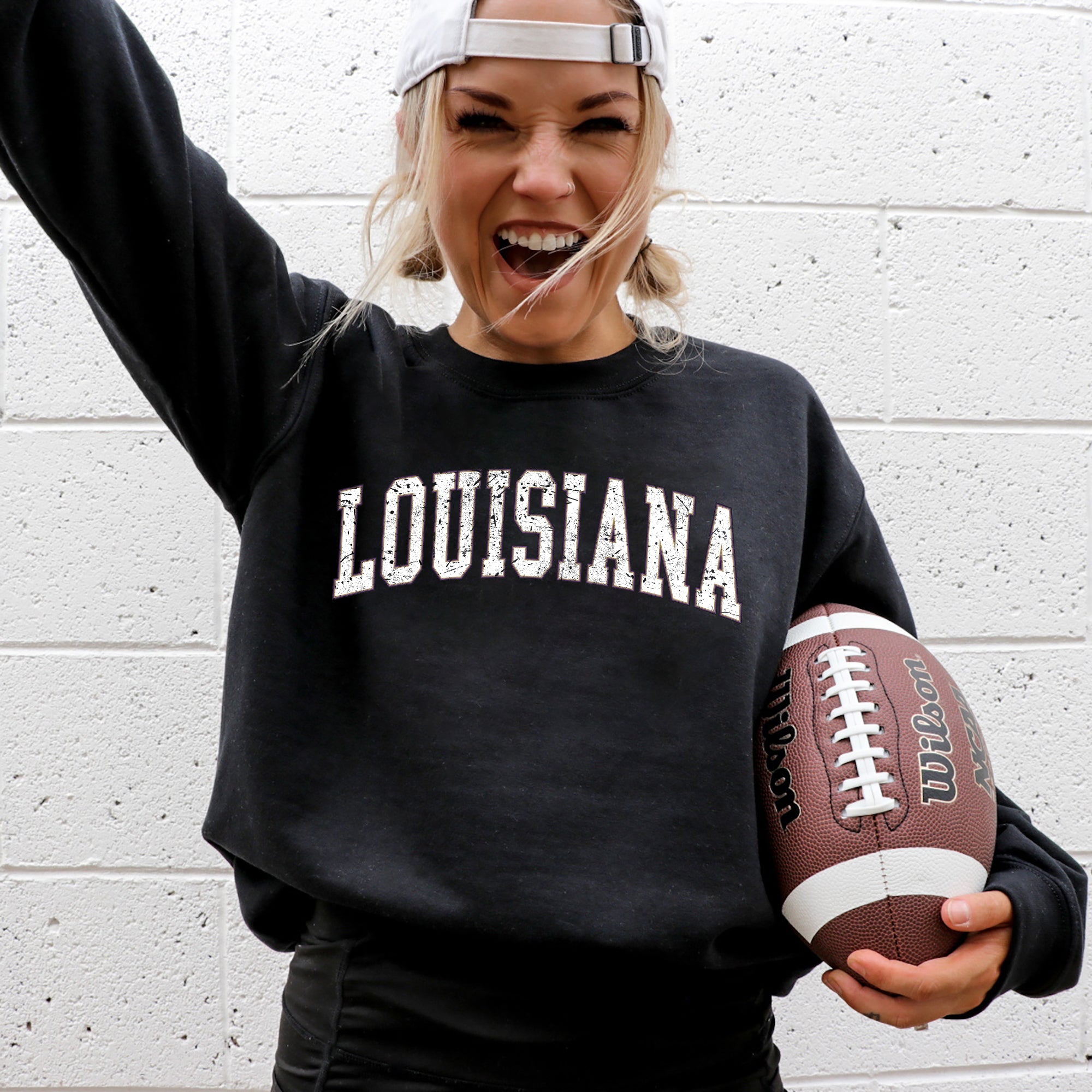 Louisiana Football Tailgate Party University Game Day Spirit State Pride Sweatshirt