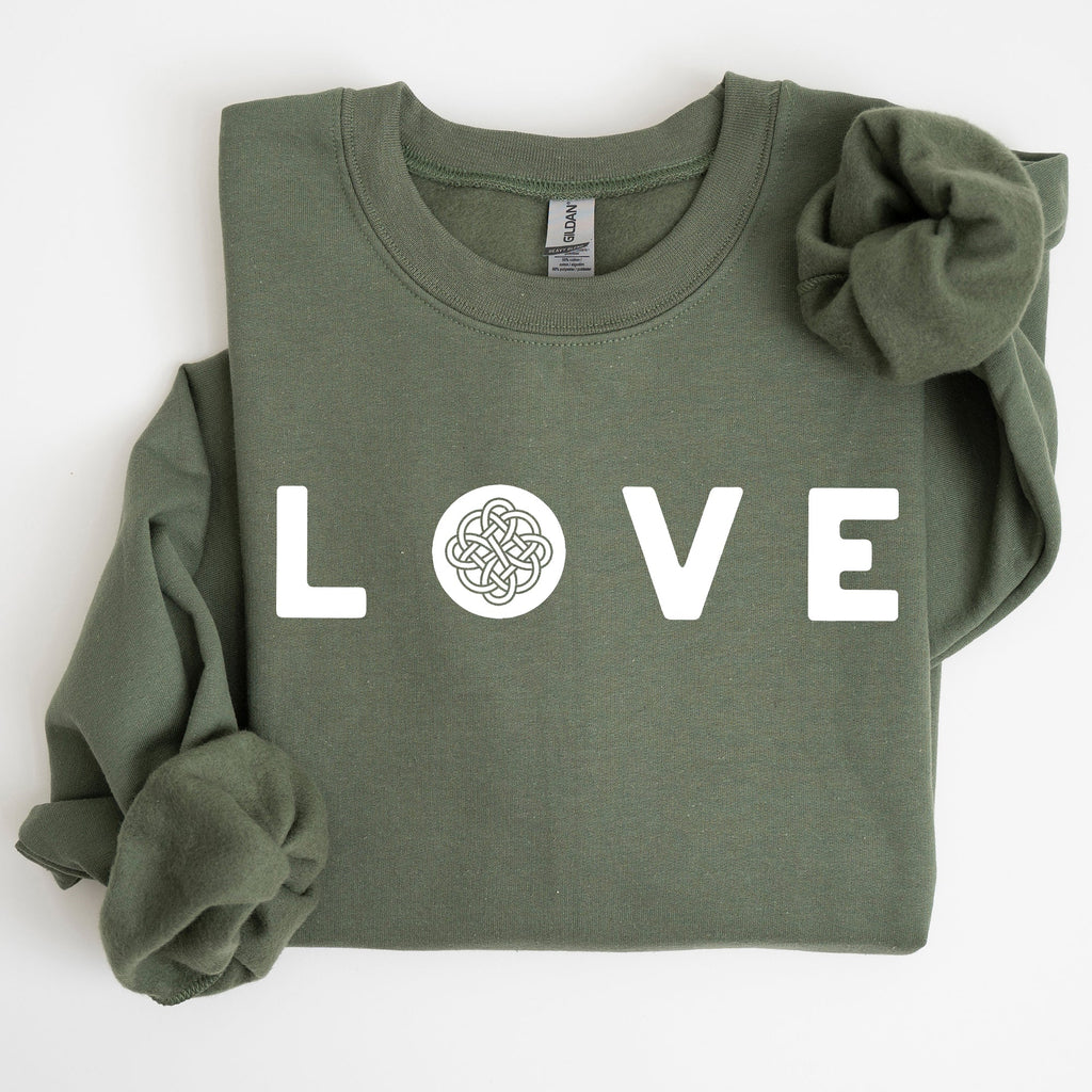 Love Celtic Ireland St Patrick's Day Celtic Heritage Pride Celebration For Irish Lovers Sweatshirt