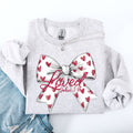 Loved John 3:16 Faith And Love Hearts Valentine's Day Edition Premium Soft Cozy Sweatshirt