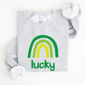 Lucky Rainbow St Patrick's Day Celebration Theme Bold Graphic Pattern Sweatshirt