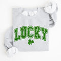 Lucky Glitter Shamrock St Patrick's Day Festive Glitter Pattern Cozy Limited Edition Sweatshirt