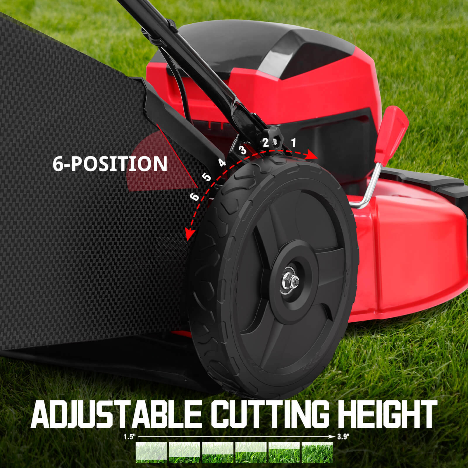 40V 21" Cordless Push Lawn Mower w/ Two 40V Batteries MB2400B