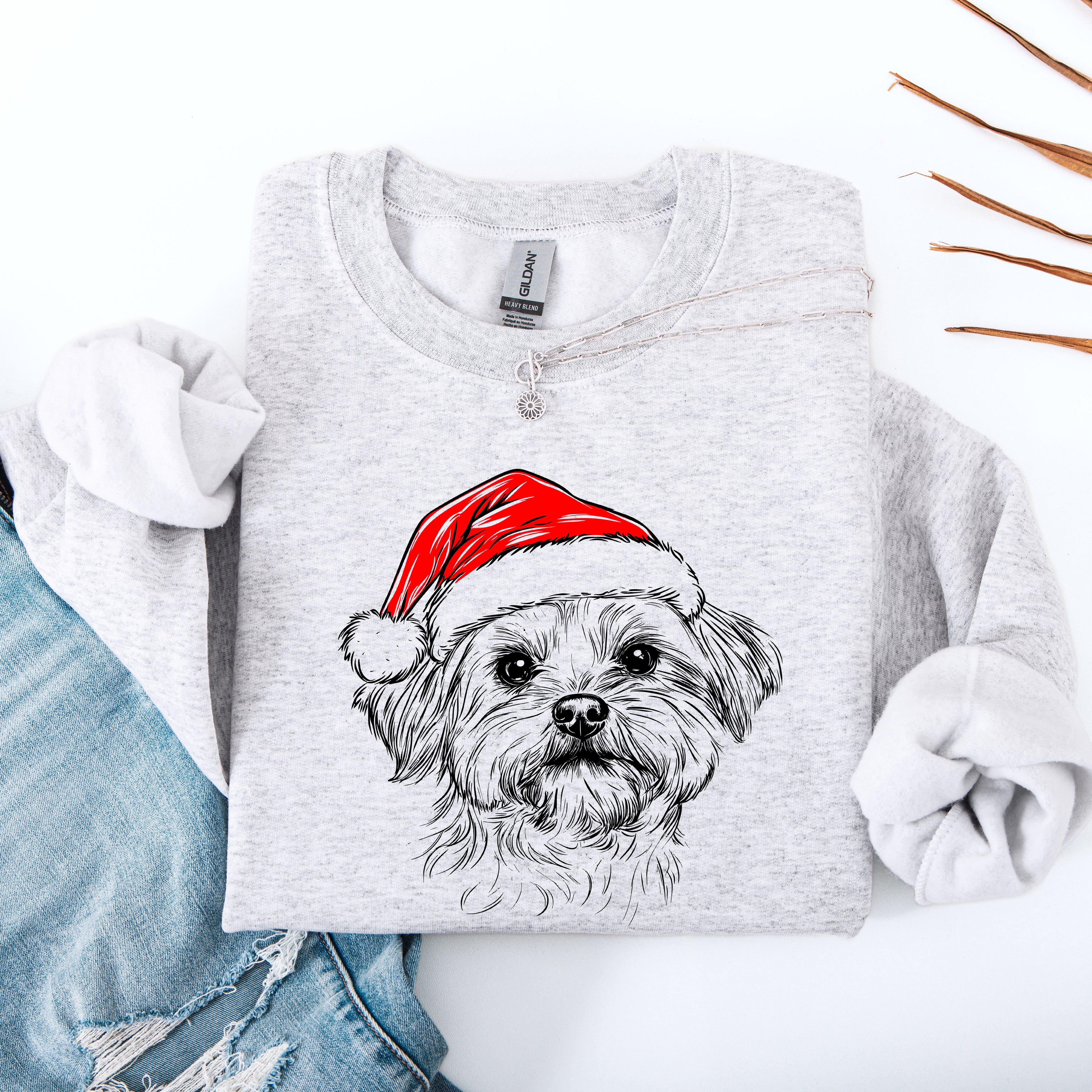 Maltese Dog Lover Pride And Breed Inspired Hand Lettered Illustration Sweatshirt