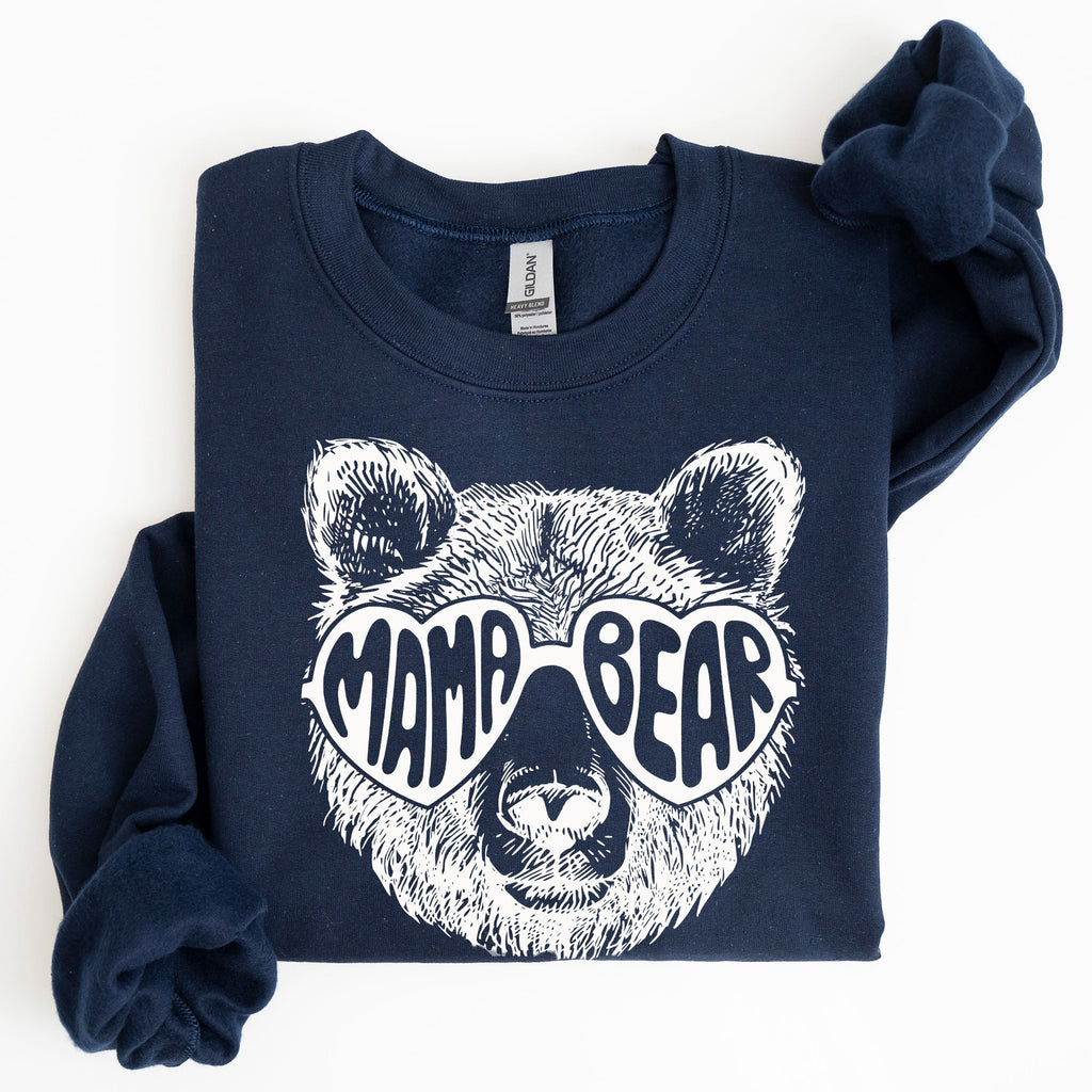 Mama Bear Mother's Day Tribute To Moms And Their Little Ones Design From The Heart Cozy Fleece Sweatshirt