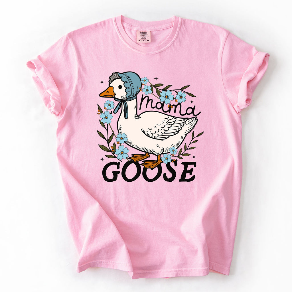 Mama Goose Mother's Day Celebration Design With Sass And Heart Comfort Colors Tee