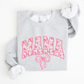Mama Coquette Pink Bows Trend Girly Soft Girl Era Capsule Edition Line Sweatshirt