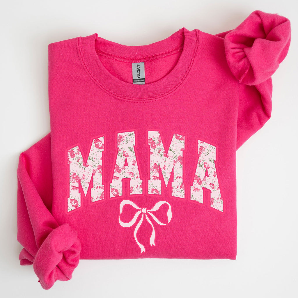 Mama Coquette Pink Bows Trend Girly Soft Girl Era Capsule Edition Line Sweatshirt