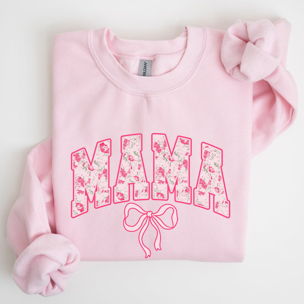 Mama Coquette Pink Bows Trend Girly Soft Girl Era Capsule Edition Line Sweatshirt