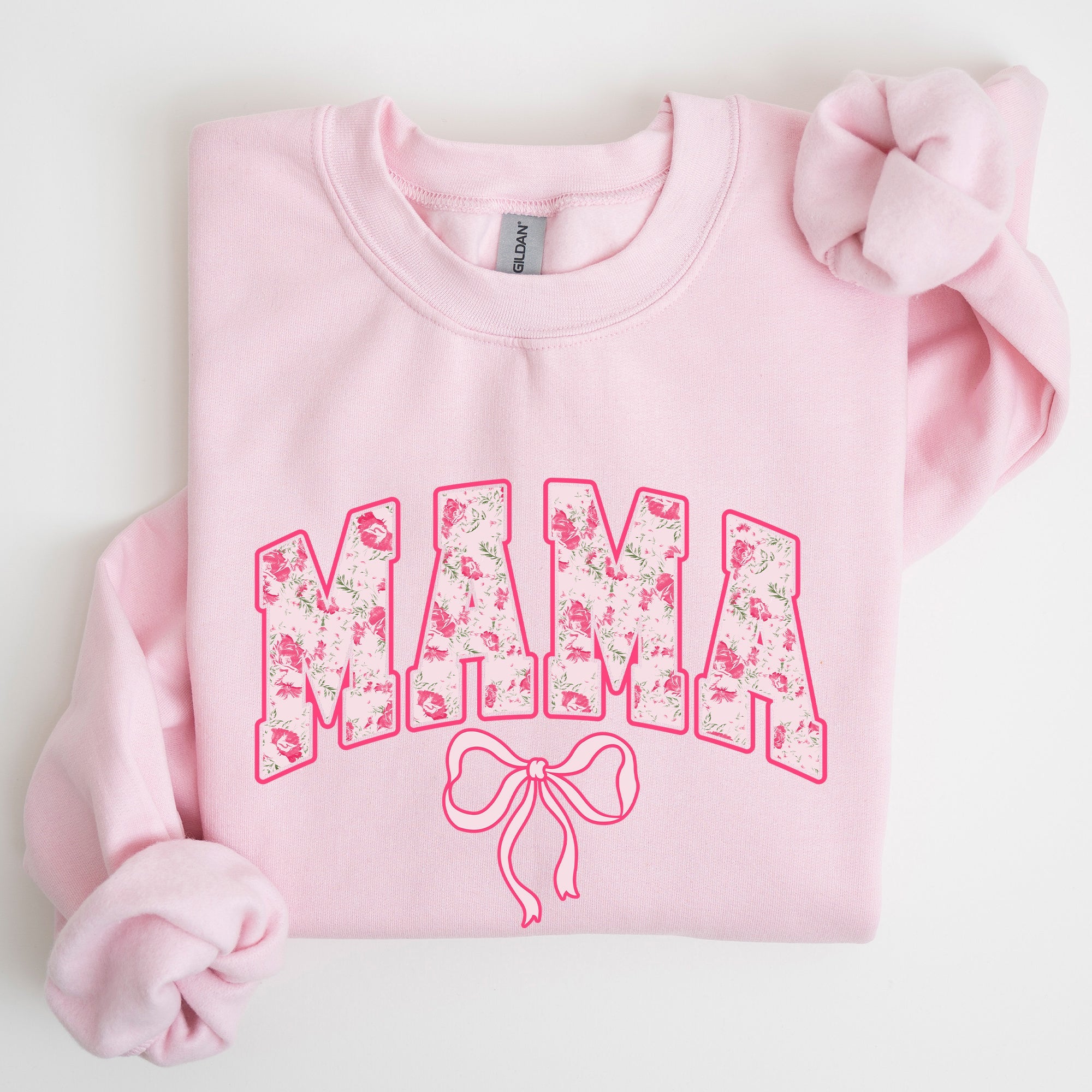 Mama Coquette Pink Bows Trend Girly Soft Girl Era Capsule Edition Line Sweatshirt