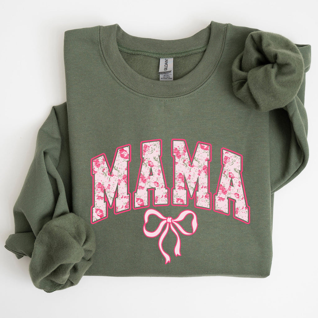 Mama Coquette Pink Bows Trend Girly Soft Girl Era Capsule Edition Line Sweatshirt