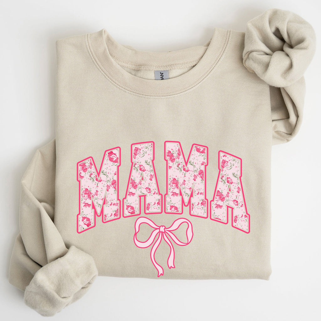 Mama Coquette Pink Bows Trend Girly Soft Girl Era Capsule Edition Line Sweatshirt