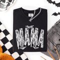 Mama Faux Lace Halloween Coquette Cute Fashion Statement Special Edition Comfort Colors Tee