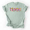 Mama Floral Pastel Garden Mother's Day Floral Print With Bright Blossoms And Spring Cheer Comfort Colors Tee
