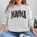 Mama Leopard Print Camouflage Checkered Lightning Bolt Mother's Day Edition Cozy Sweatshirt